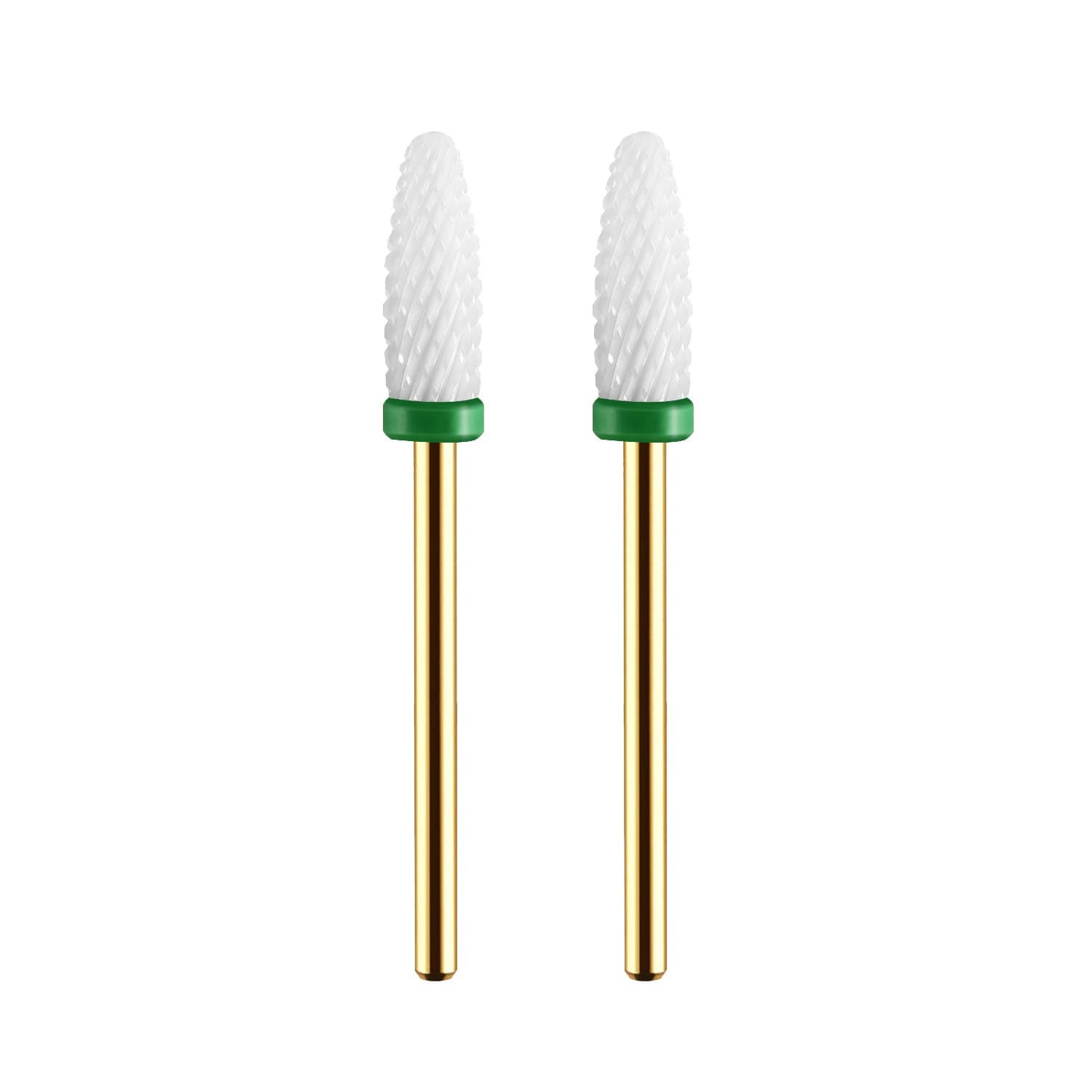 JCMASTER&reg; Premium Nagelfr&auml;ser Aufs&auml;tze Keramik, 2.35mm Bits Grob Kegel Geln&auml;gel Acryl Manik&uuml;re, Pedik&uuml;re, Hornhaut Nagelmodellagen Profi Schleifk&ouml;rper Inkl Halterung - Bild 1