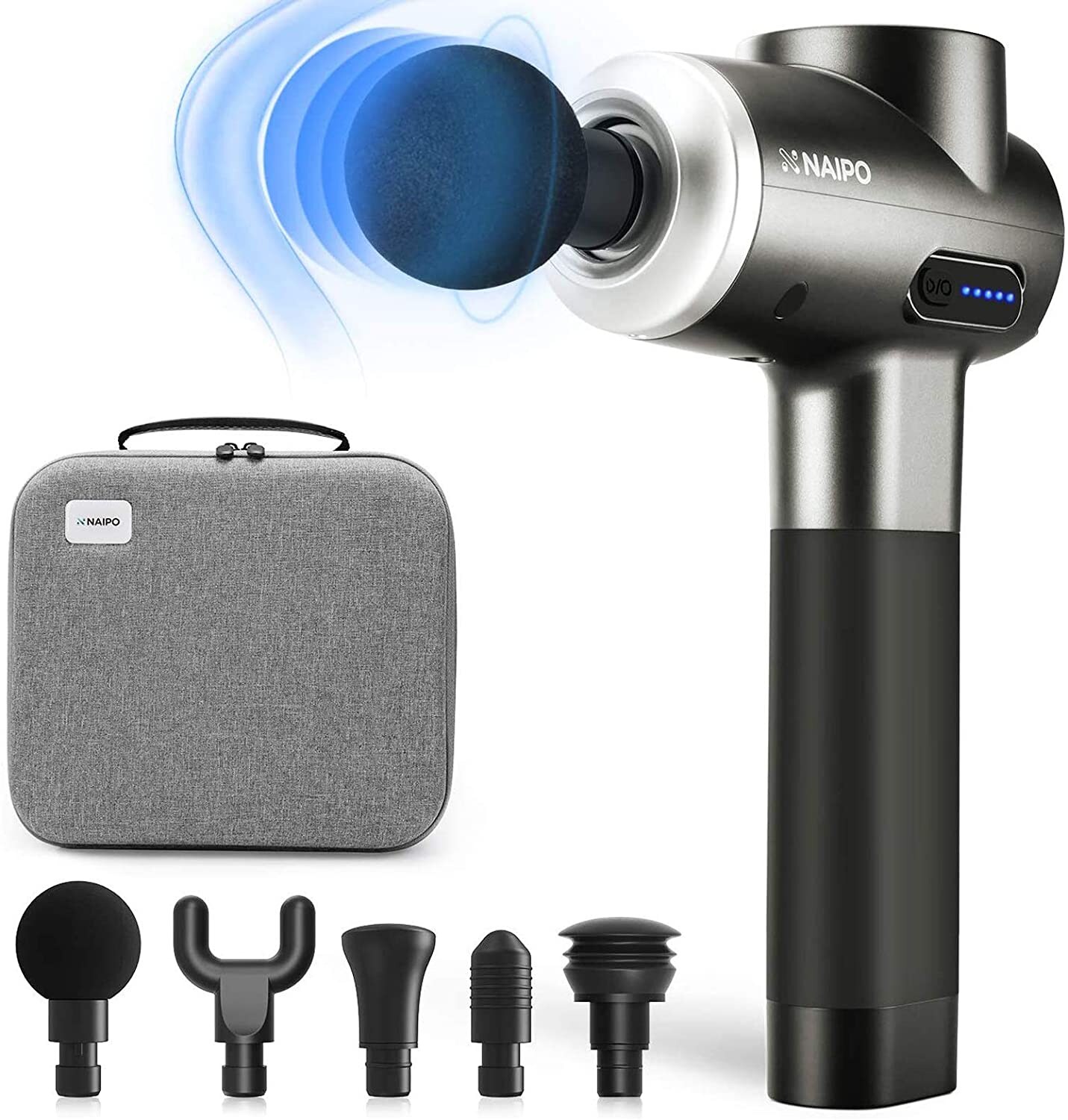 NAIPO Massage Gun Massagepistole Tiefengewebe Muskel Percussion Massagegerät | 04260397841662