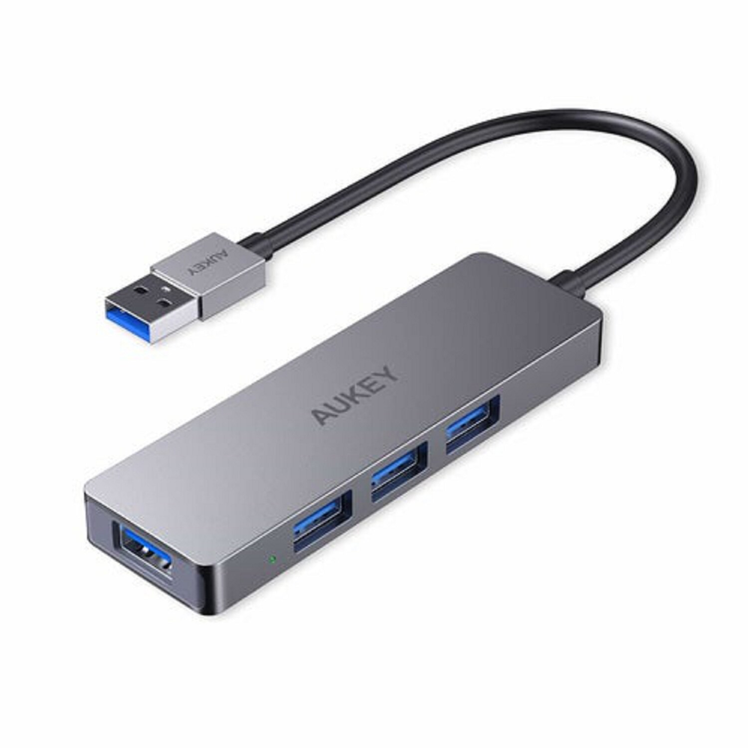 Aukey CB-H36 Aluminium Ultraflacher USB-3.0 USB-Hub mit 4 Anschlüssen | 04260397843871
