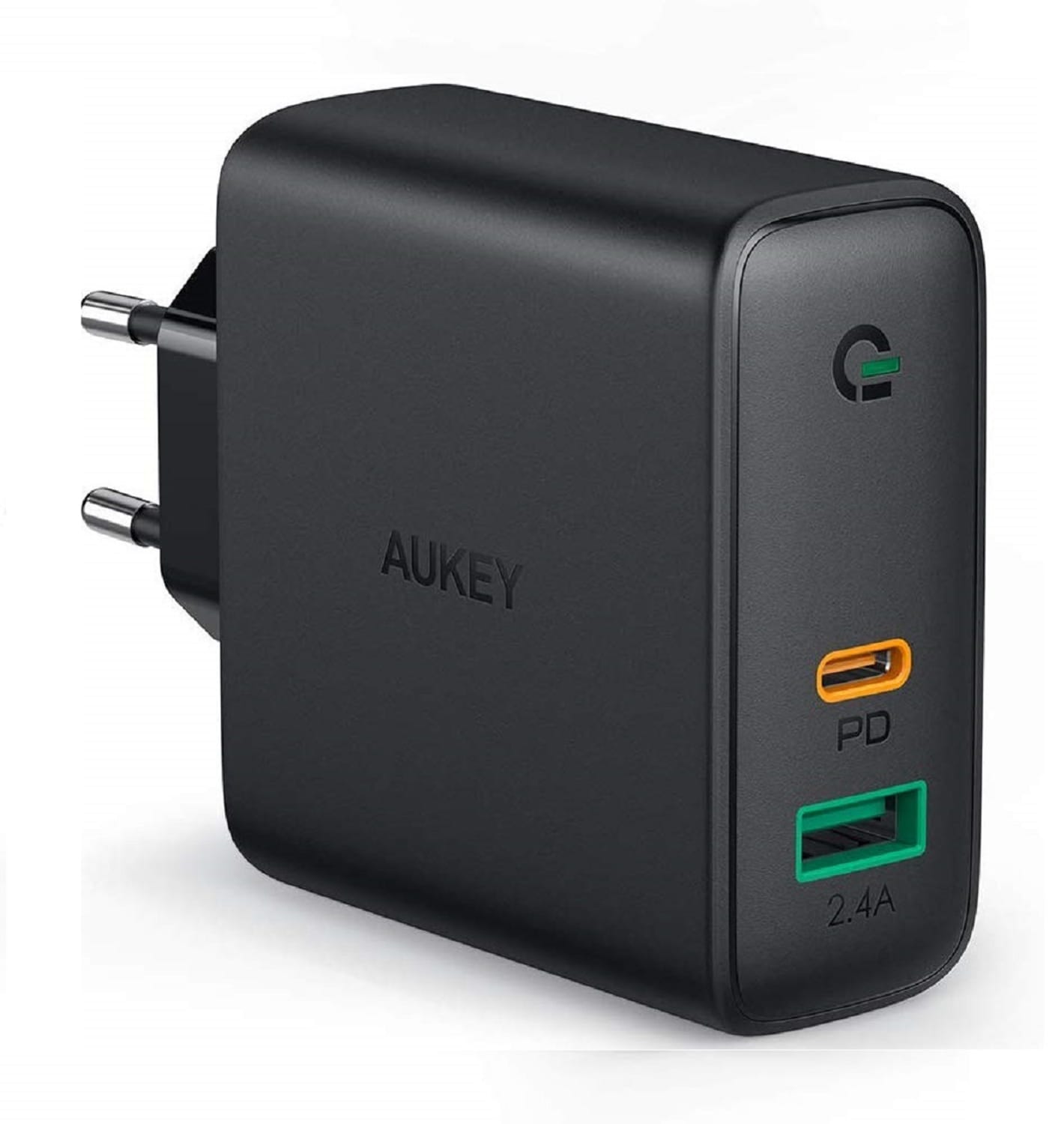 Aukey PA-D1, 30W PD Ladeger&auml;t 2xUSB mit dynamischer Erkennung f&uuml;r USB-C und USB Ger&auml;te Dual-Port PD Charger - Bild 1