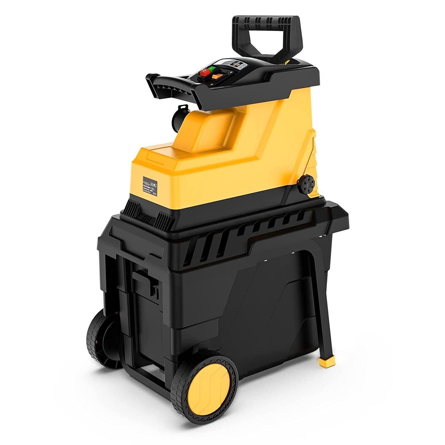 TACKLIFE PWS01B &ndash; H&auml;cksler Gartenh&auml;cksler Messerh&auml;cksler Elektro 2800W 55L Holzh&auml;cksler Schredder - Bild 1