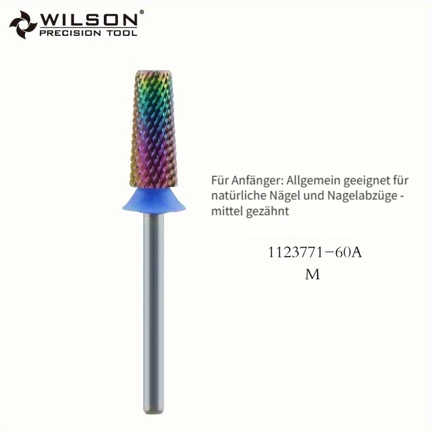 Wilson&nbsp;5.35mm&nbsp;Professionelle&nbsp;Nagelschleifk&ouml;pfe&nbsp;Konische&nbsp;flache&nbsp;Nageldrille&nbsp;gerader&nbsp;Nagelbohrer - Bild 1