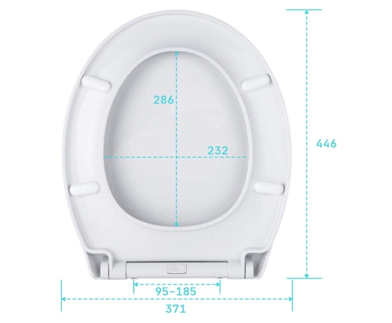 TACKLIFE DBTS07BJ Toilettensitz (o-f&ouml;rmig) - Bild 1