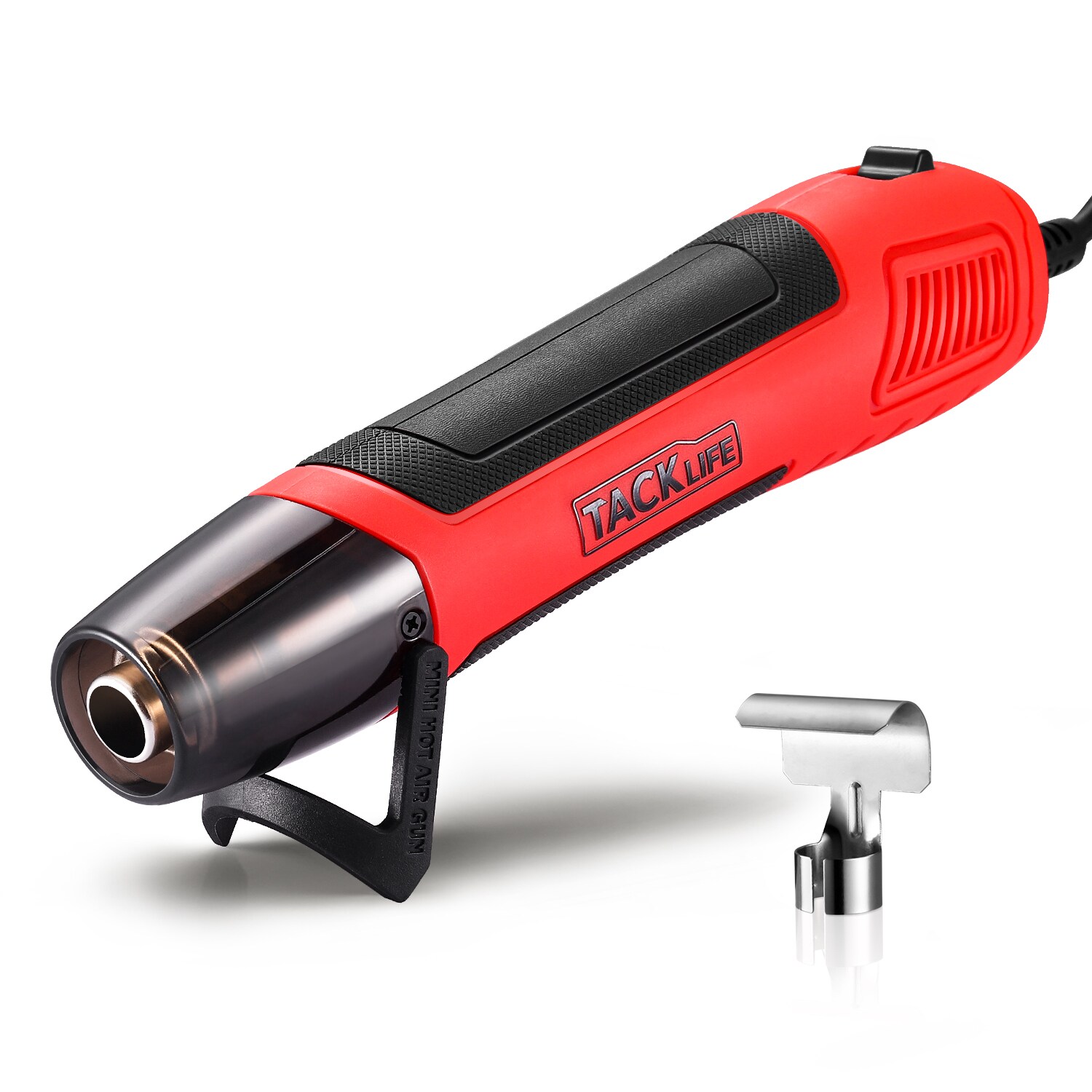 TACKLIFE HGP35AC; Hei&szlig;luftgebl&auml;se, Mini Hei&szlig;luftpistole 350W 350&deg;C, 2M ultralanges Kabel f&uuml;r handwerkliche Pr&auml;gungen/Schrumpfverpackungen/Farbtrocknung/DIY. - Bild 1