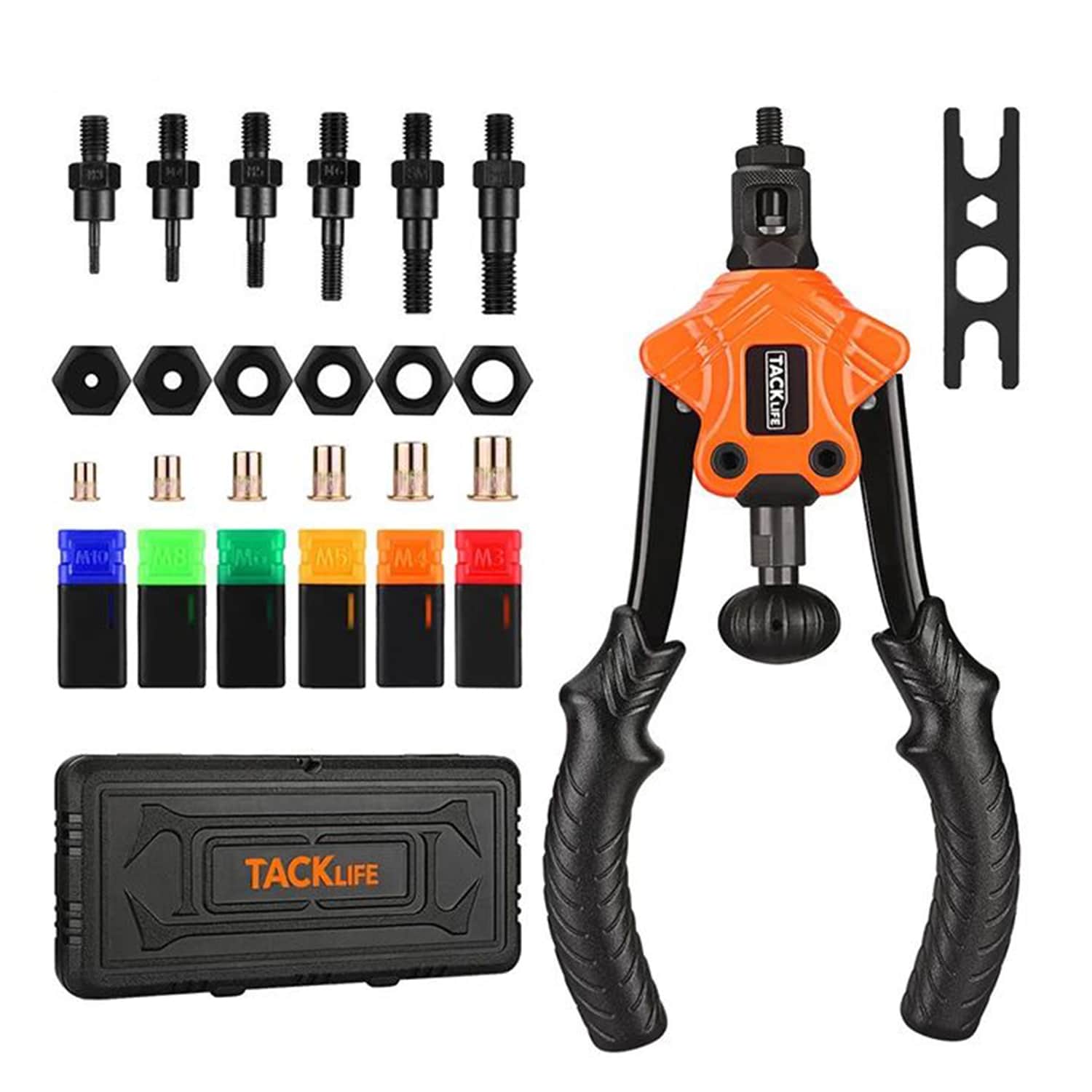 TACKLIFE HHNP2B Handnietwerkzeug Rivnut Handnietwerkzeug für Muttern M3, M4, M5, M8, M10 | 04260397847411