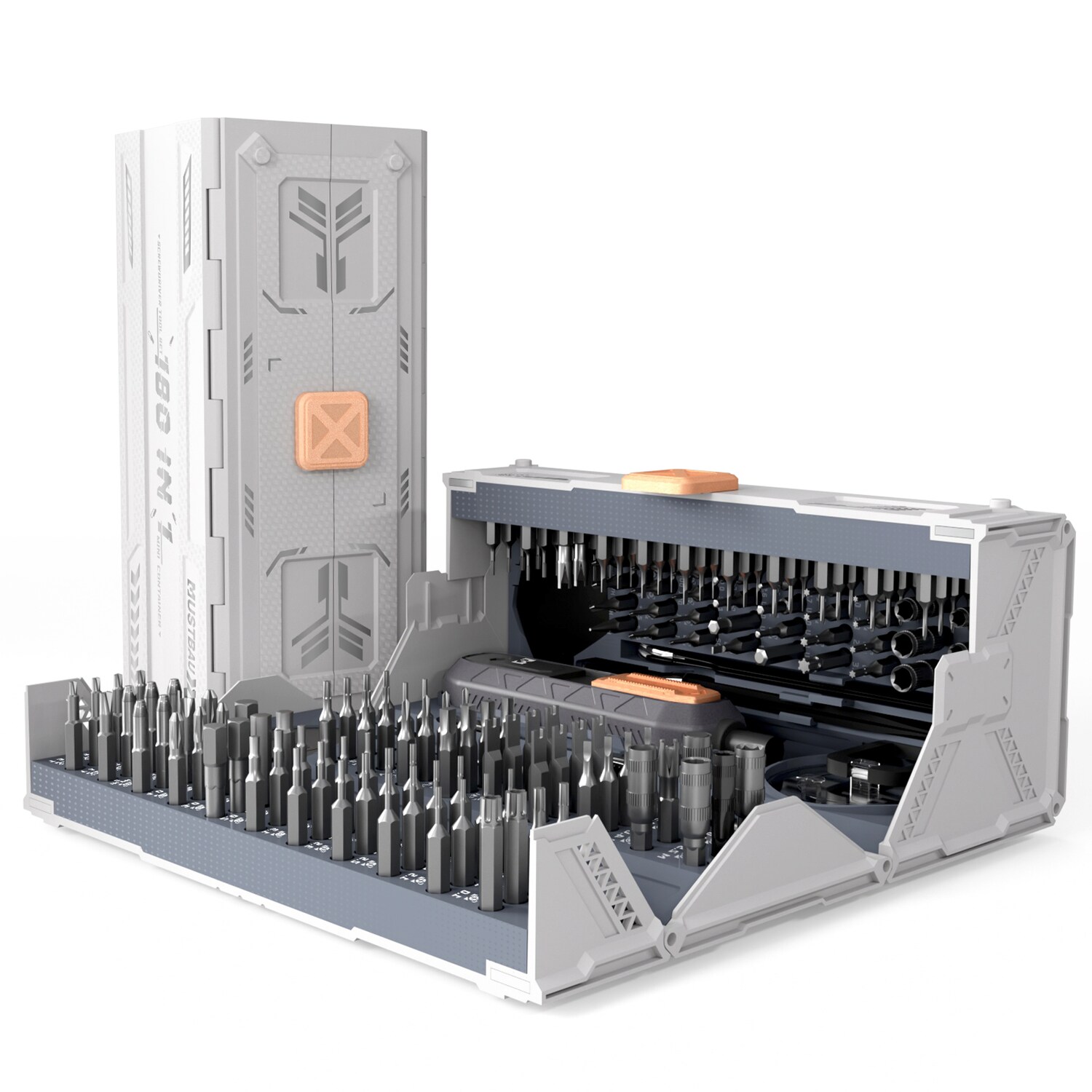 Mustbau 180 in 1 Feinmechaniker Schraubendreher Set, Mini Werkzeug Set, Reparatur Kit f&uuml;r Handy, Laptop,Brille,Uhren - Bild 1