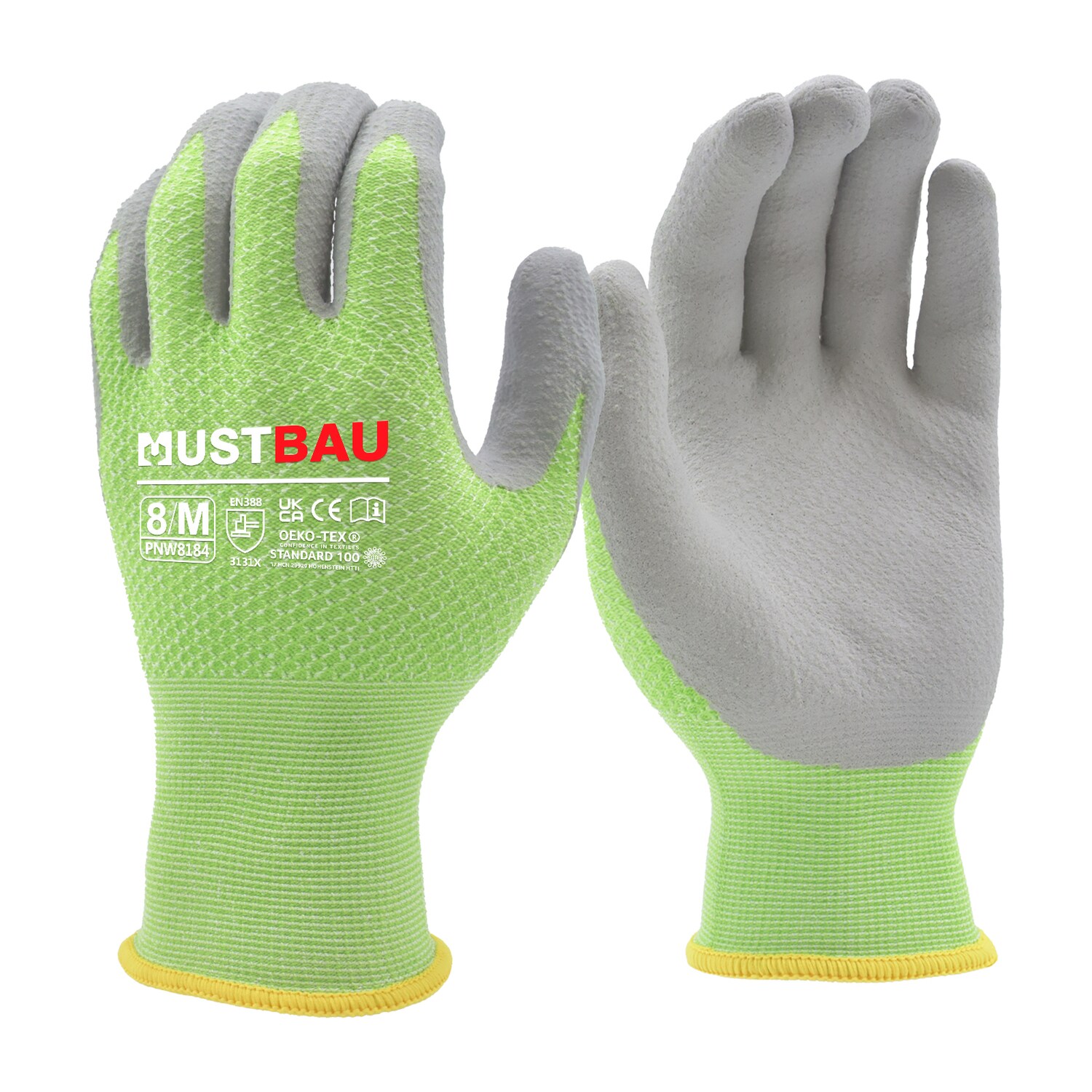 Mustbau Arbeitshandschuhe 3 Pack,Gartenhandschuhe Montagehandschuhe, Wiederverwendbar, Gr&ouml;&szlig;e:S - Bild 1