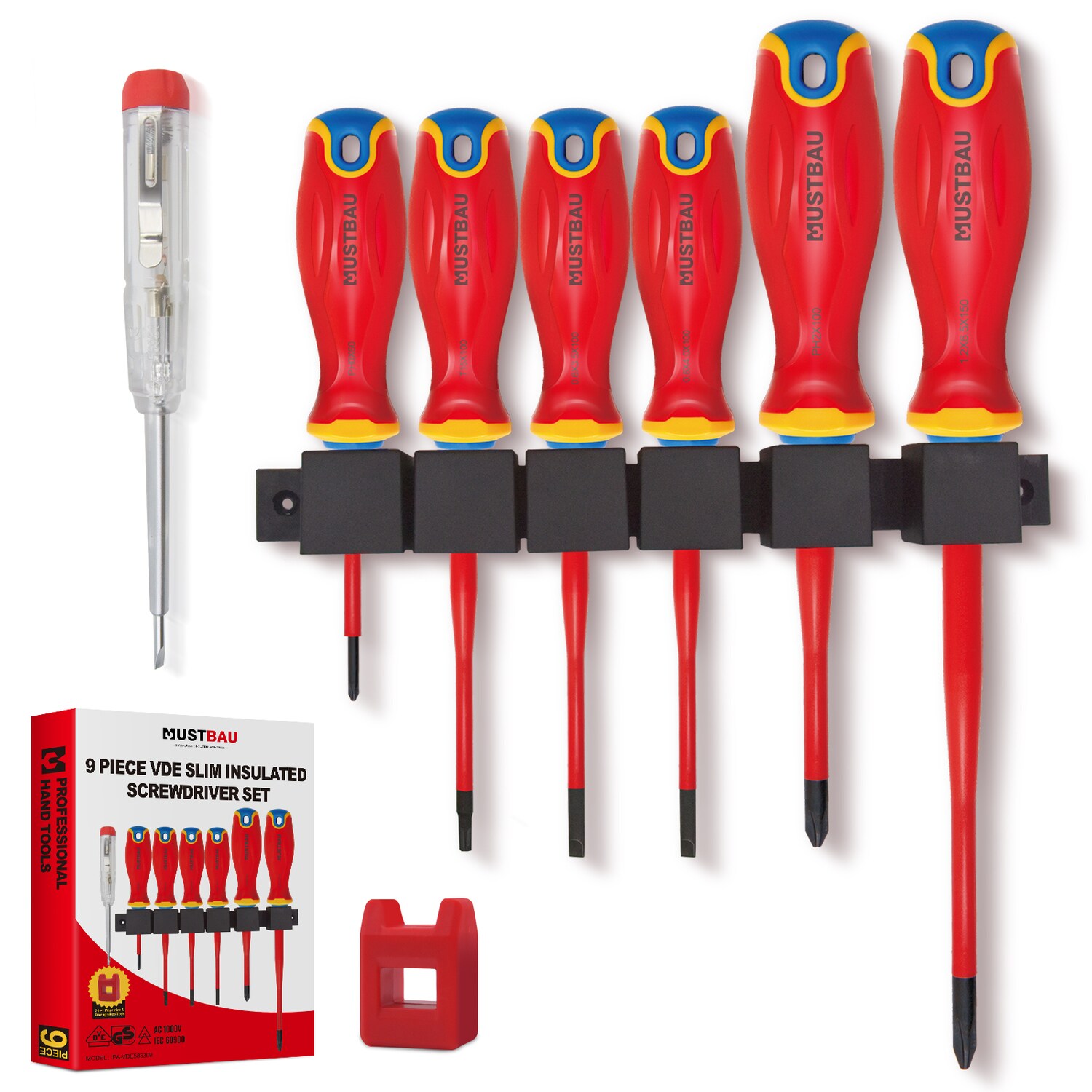 Mustbau 9-teiliges Isoliert Schraubendreher-Set - Bild 1