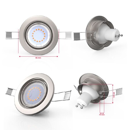 5x LED online Dimmer GU10 Netto ohne Einbaustrahler kaufen bei dimmbar