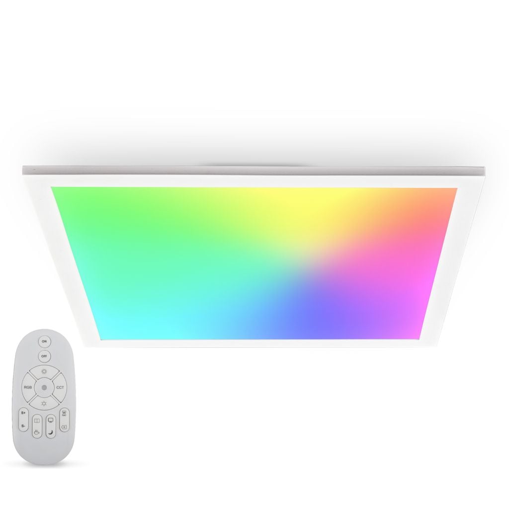 CCT RGB-LED Wand- und Deckenleuchte, wei&szlig;, LED/15W - Bild 1