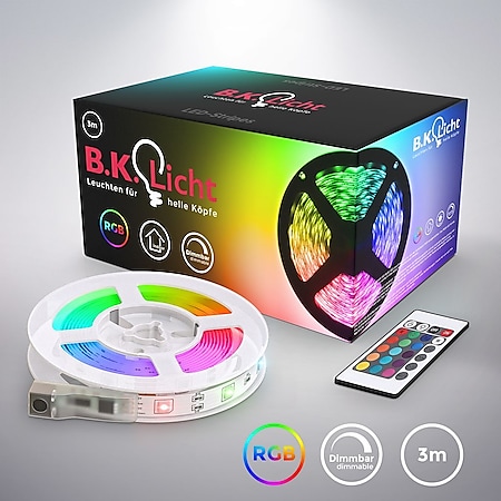 3m LED Band Stripe RGB Farbwechsel selbstklebend online kaufen bei Netto
