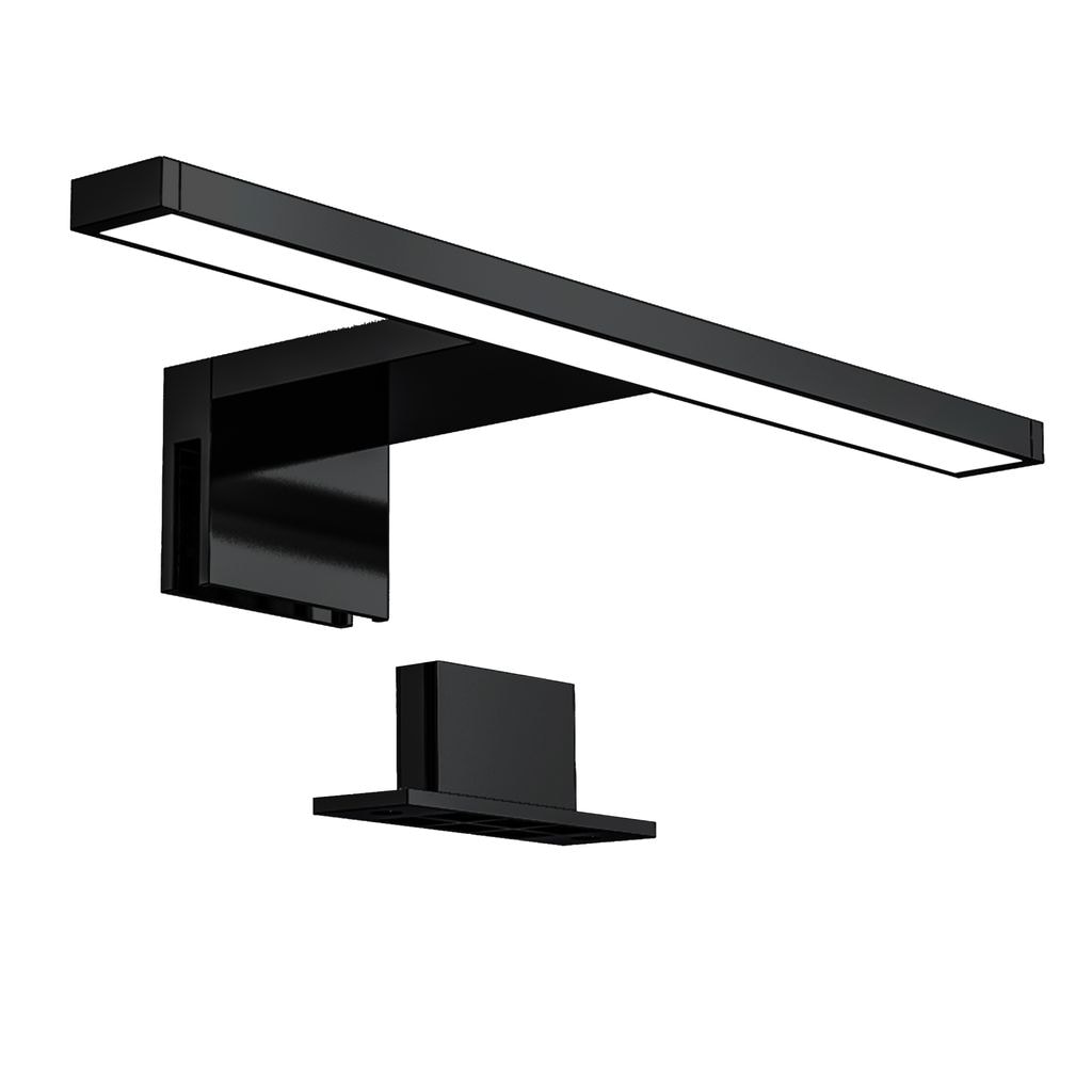 LED Spiegelleuchte, schwarz, 1xLED-Platine/5W - Bild 1