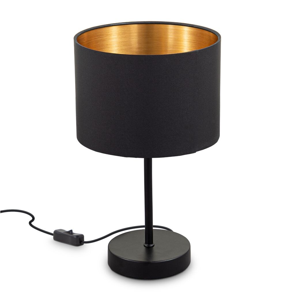 Tischleuchte, schwarz-gold, 1xE27/40W max. exkl. | 04057722006694