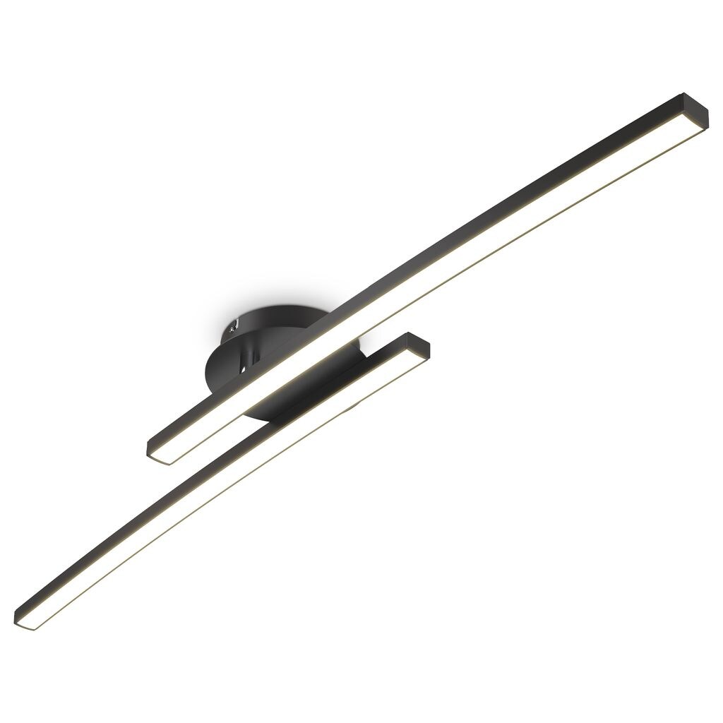 LED Deckenleuchte, schwarz, 2xLED/6W - Bild 1