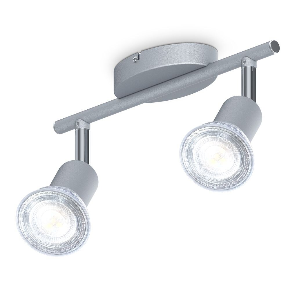 LED Deckenleuchte, titanfarbig, 2xLED/GU10/5W - Bild 1