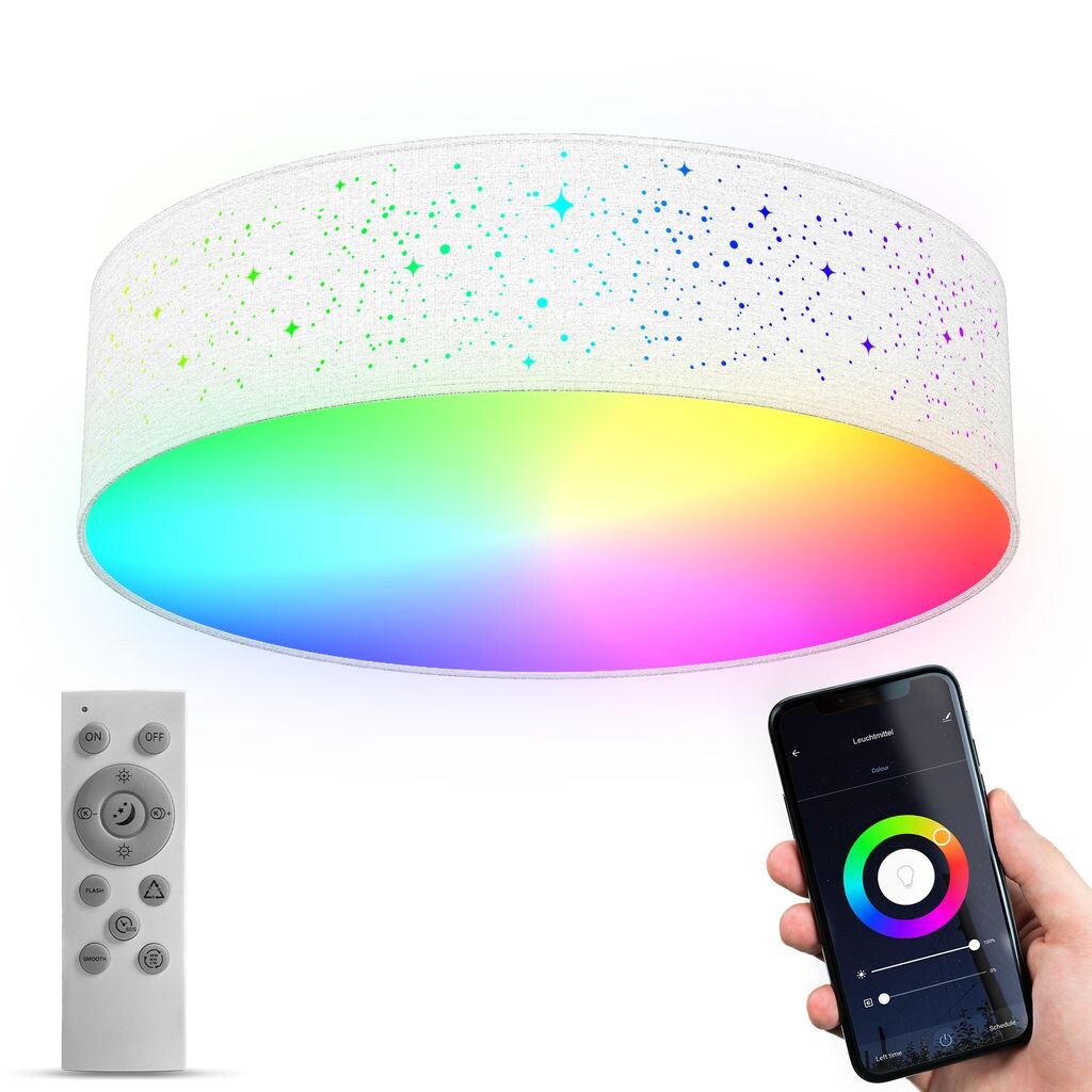 WiFi TUYA RGB/CCT LED Deckenleuchte, LED/18W - Bild 1