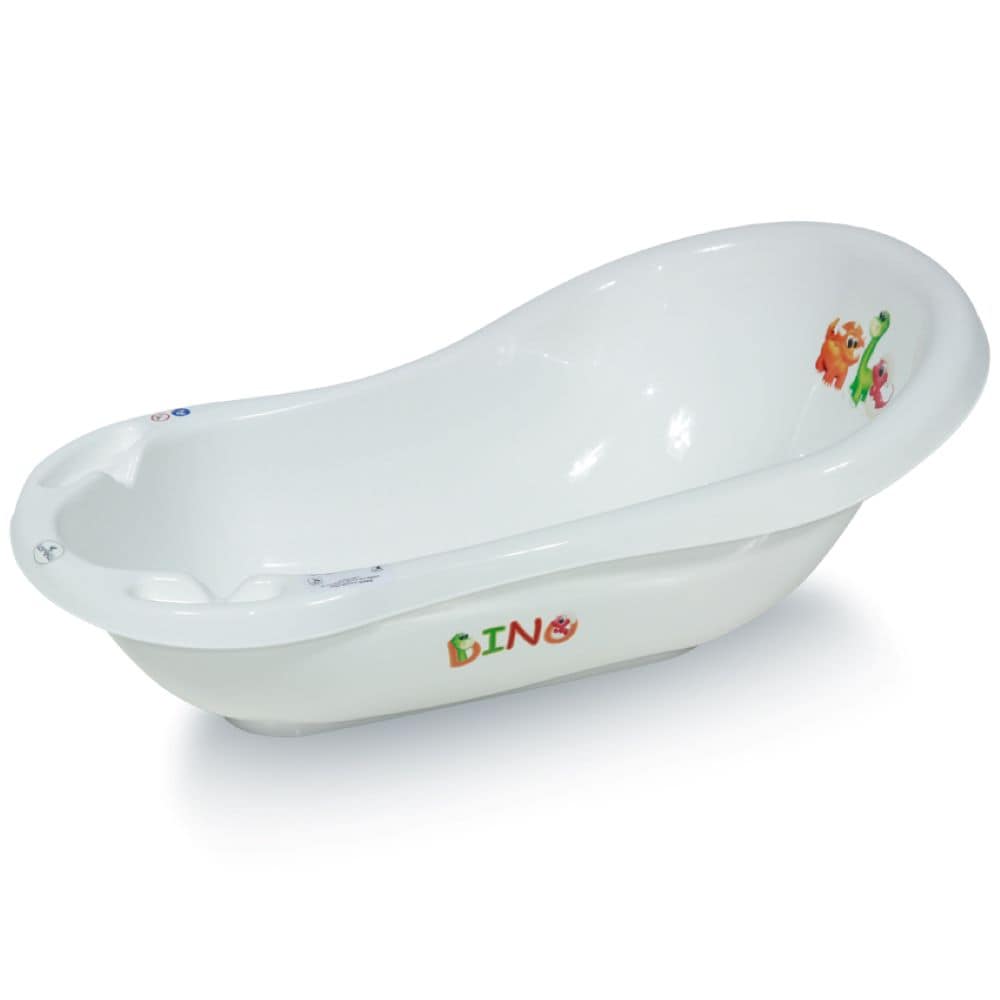 Lorelli Babybadewanne, 84 cm lang, Ablagef&auml;cher, ergonomische Form, ab Geburt in wei&szlig; - Bild 1
