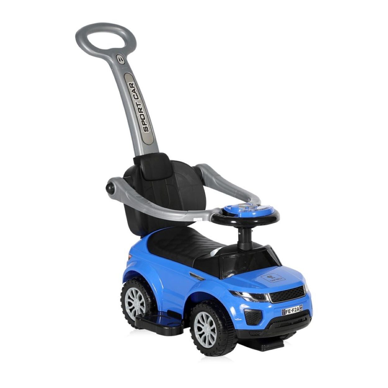 Lorelli Rutscher 3 in 1 Kinderauto Off Road Schiebegriff Musik Rückenlehne blau
