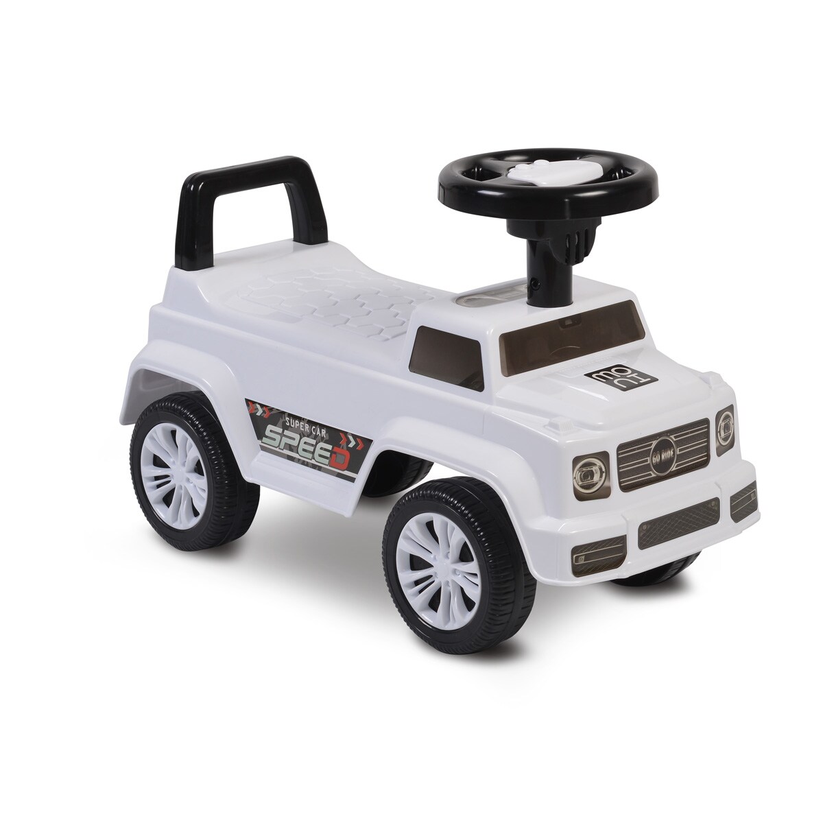 Moni Rutschauto Kinderauto Speed JY-Z12 Musikfunktion, ab 18 Monaten, max. 25 kg in wei&szlig; - Bild 1