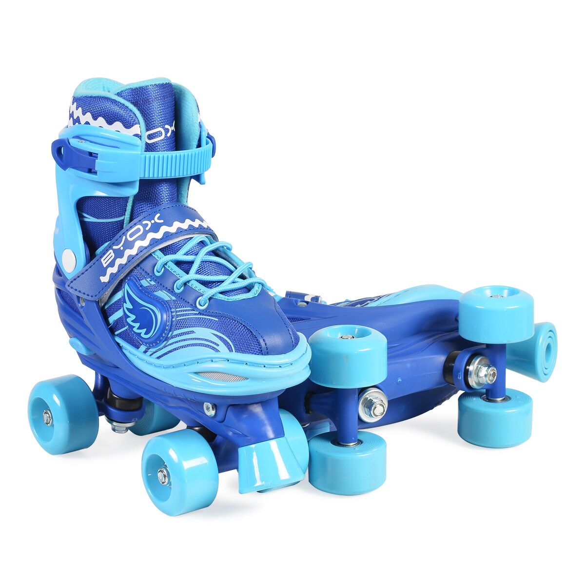 Byox Rollschuhe Firefly blau Licht, PVC-Rollen, 608ZB Lager, Größe L (38-41) | 03800146255398