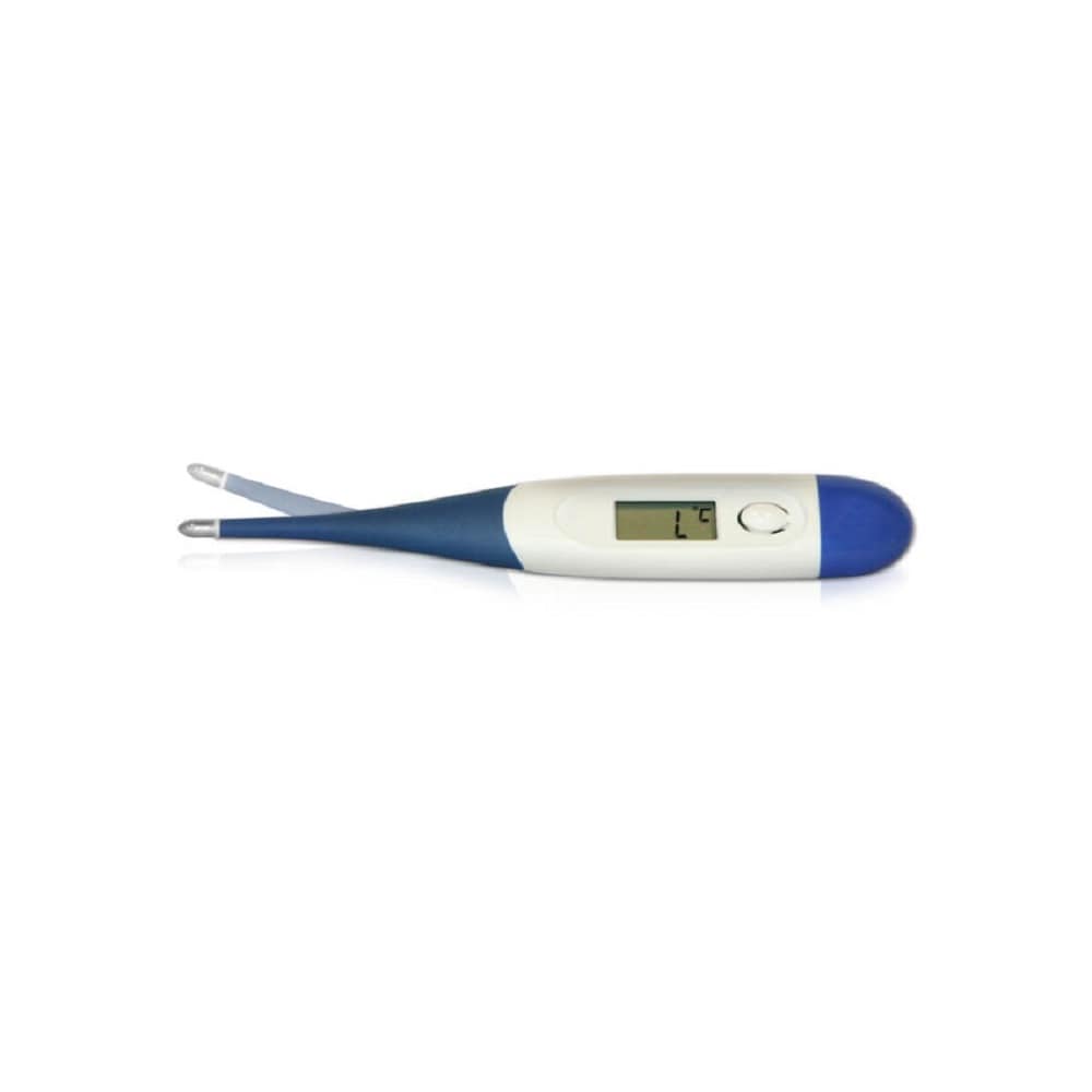 Lorelli Kinder-Thermometer digital, LCD-Display, flexible Messspitze, ab Geburt blau - Bild 1
