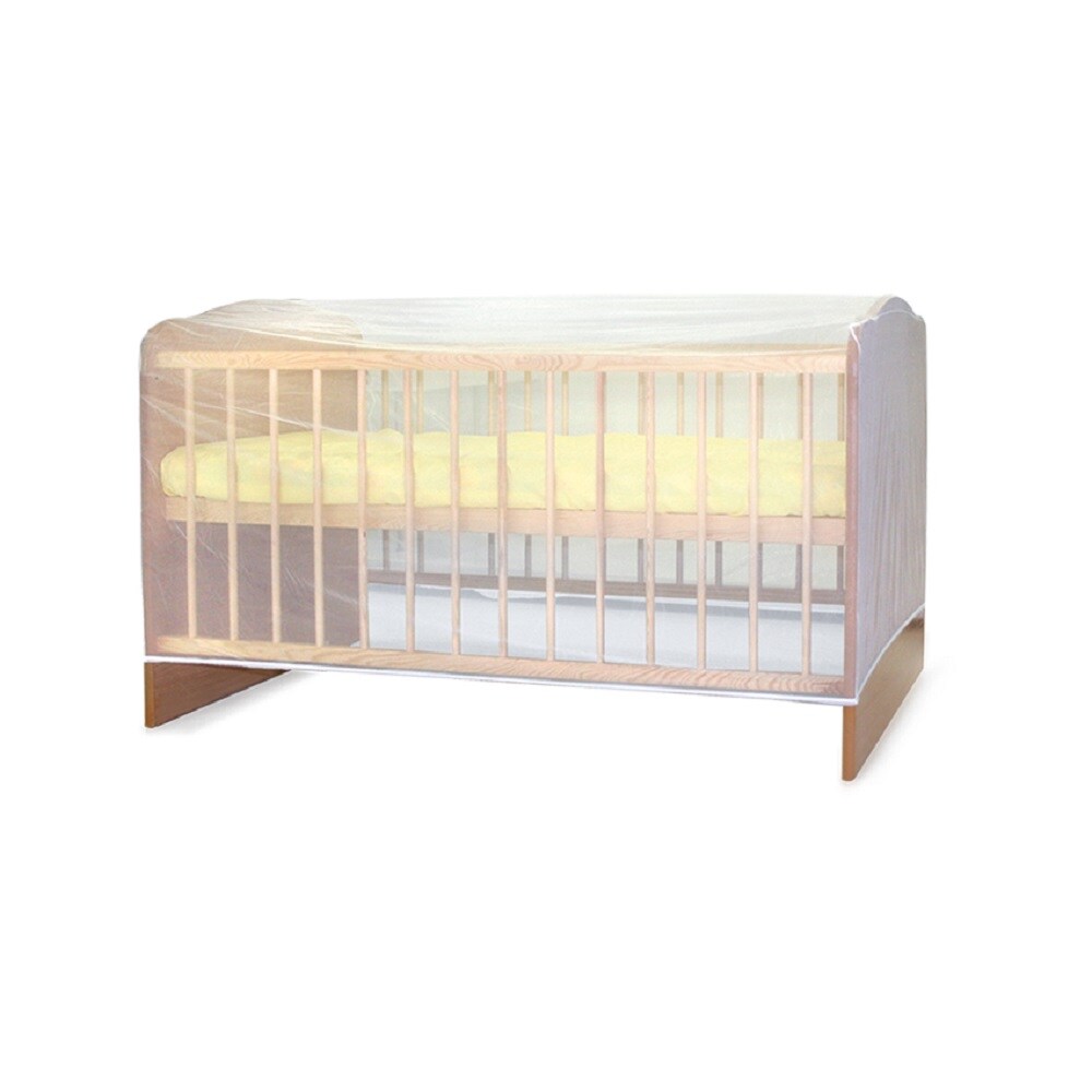 Lorelli Moskitonetz Insektenschutz Babybett 120 x 60 cm Befestigung Gummiband transparent | 03802002004003