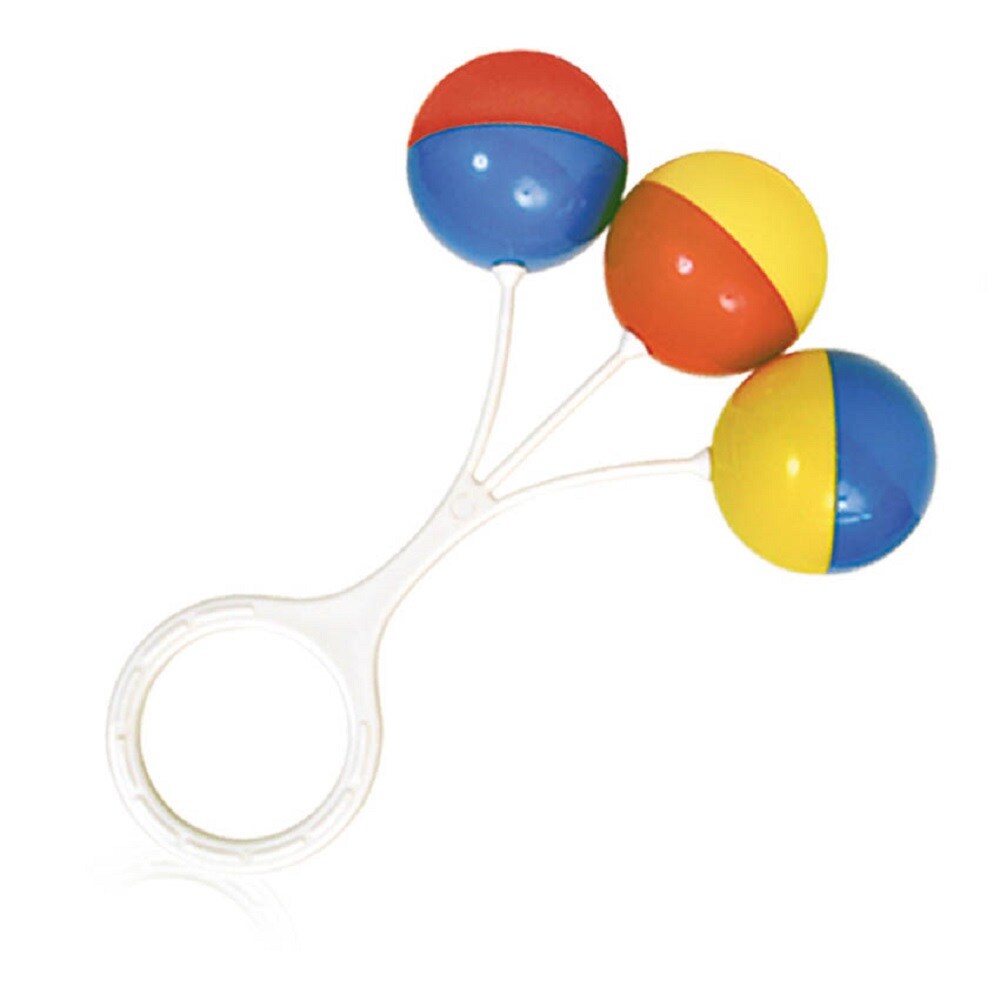 Lorelli Babyrassel 3 bunte B&auml;lle verschiedene Rassel-Elemente Griff ab 3 Monate bunt - Bild 1