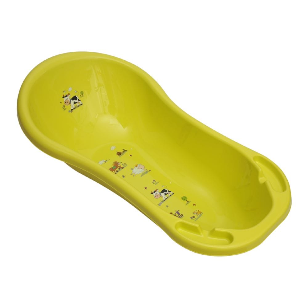 Lorelli Baby Badewanne Farm 100 cm, ab Geburt, Ablagef&auml;cher, leicht zu reinigen gr&uuml;n - Bild 1