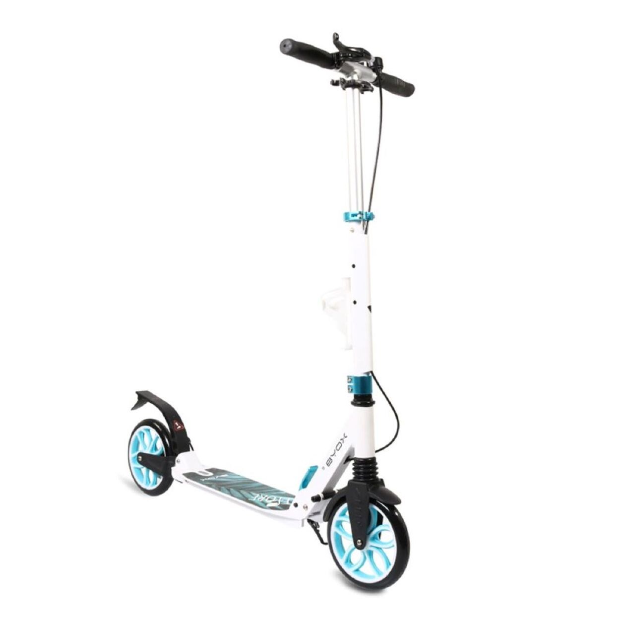 Byox Kinderroller Fiore klappbar Stoßdämpfer Flaschenhalter Bremse bis 100 kg blau