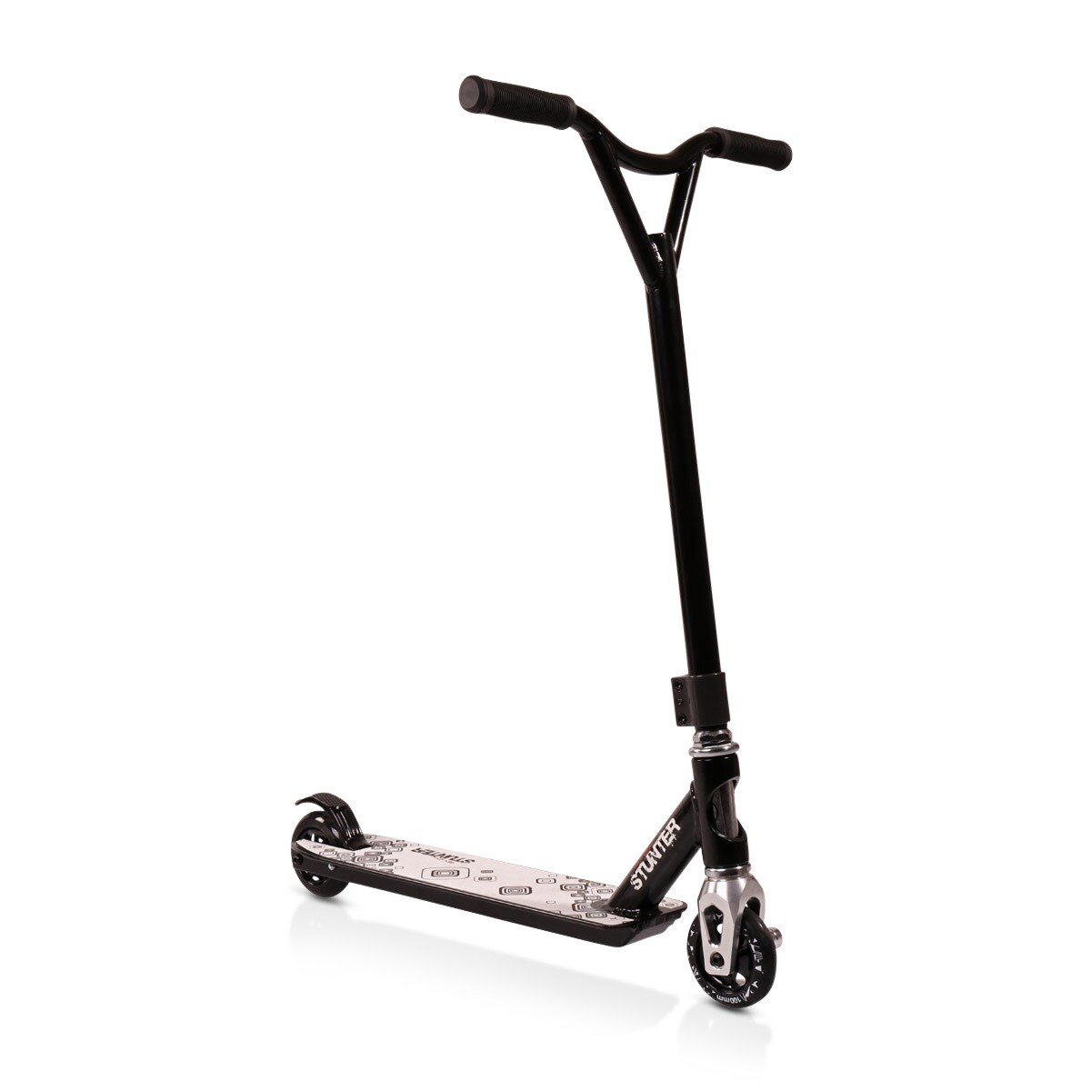 Byox Kinderroller Stunter Aluminium PU Räder ABEC-9 Lenker 360° drehbar Bremse schwarz | 03800146253561