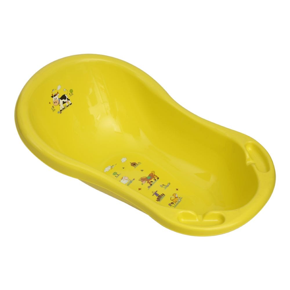 Lorelli Babybadewanne Farm ab Geburt 84 cm lang ergonomische Form Ablagef&auml;cher gr&uuml;n - Bild 1