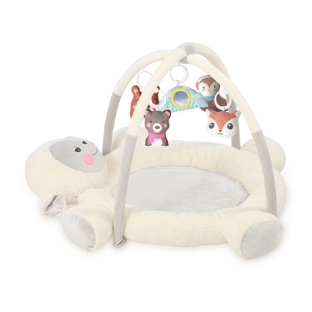 Lorelli Spielbogen Mary Krabbeldecke 95 x 95 cm Spielfiguren Spiegel ab Geburt weiß | 03800151962120