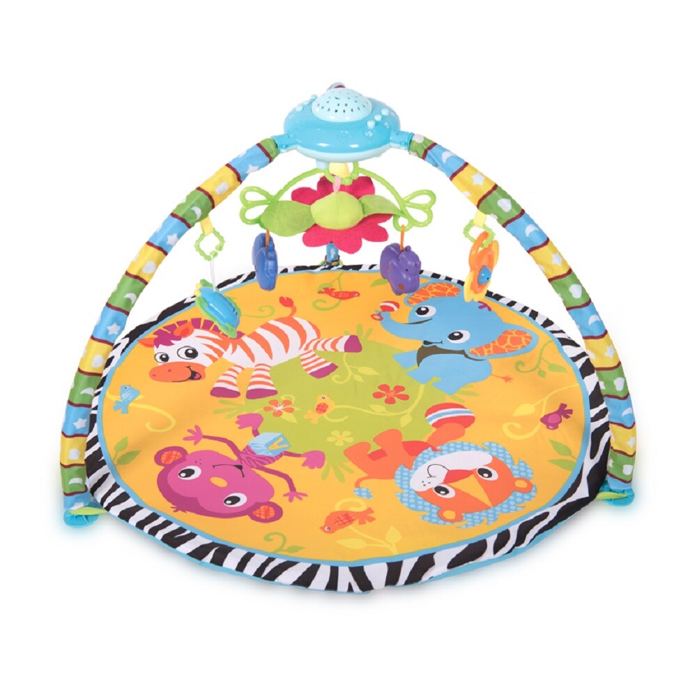 Lorelli Spielbogen Projector Musikfunktion Rassel Spiegel Greiflinge ab Geburt blau - Bild 1