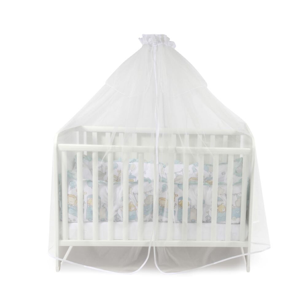 Lorelli Babybetthimmel, Baldachin 480 x 150 cm Insektenschutz Babybett Laufstall wei&szlig; - Bild 1