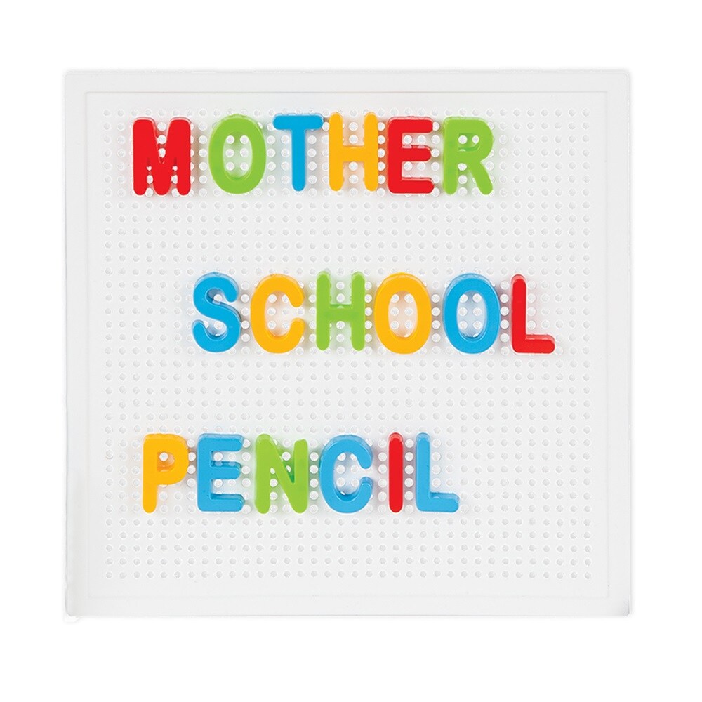 Pilsan Buchstaben und Zahlen Lernset 03297 bunte Buchstaben, Steckspiel 222-tlg bunt | 08693461032974