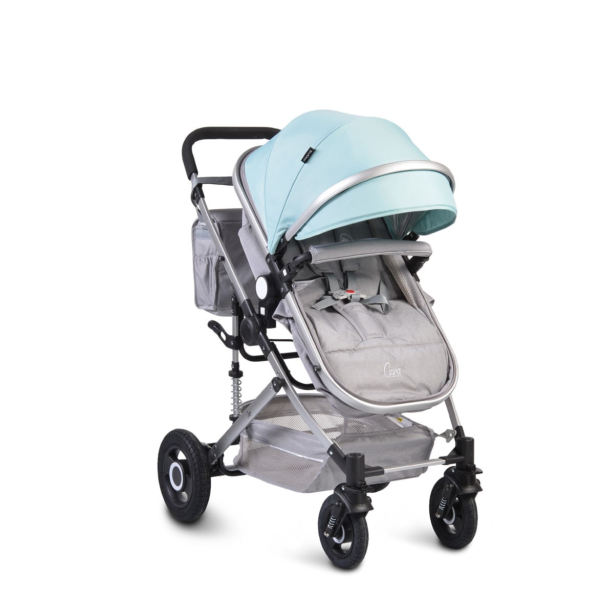 Moni Kinderwagen Ciara Tragetasche Sportsitz Wickeltasche faltbar Sitz umkehrbar blau - Bild 1