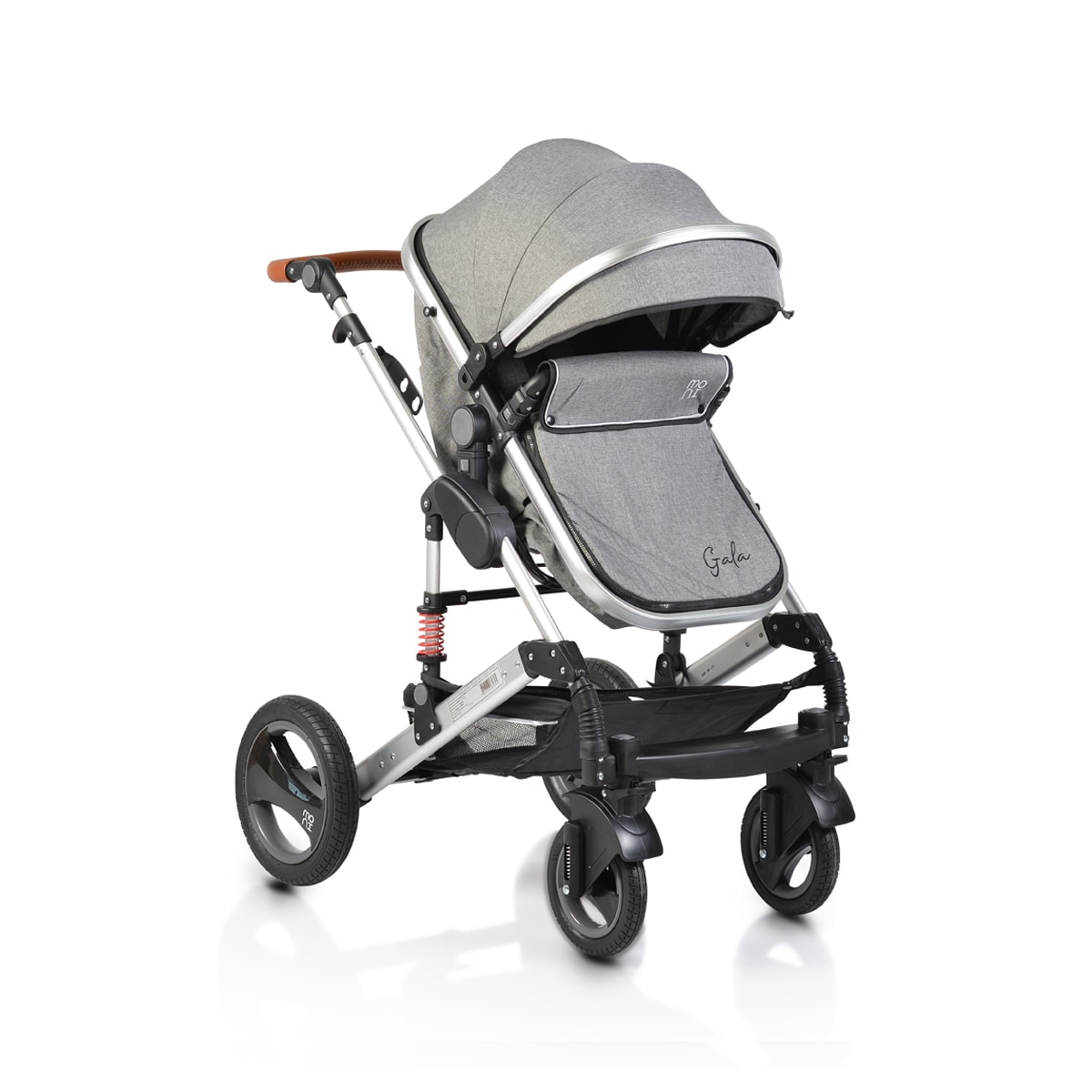 Moni Kinderwagen Gala Tragetasche Sportsitz umbaubar Wickeltasche Sitz umkehrbar dunkelgrau - Bild 1