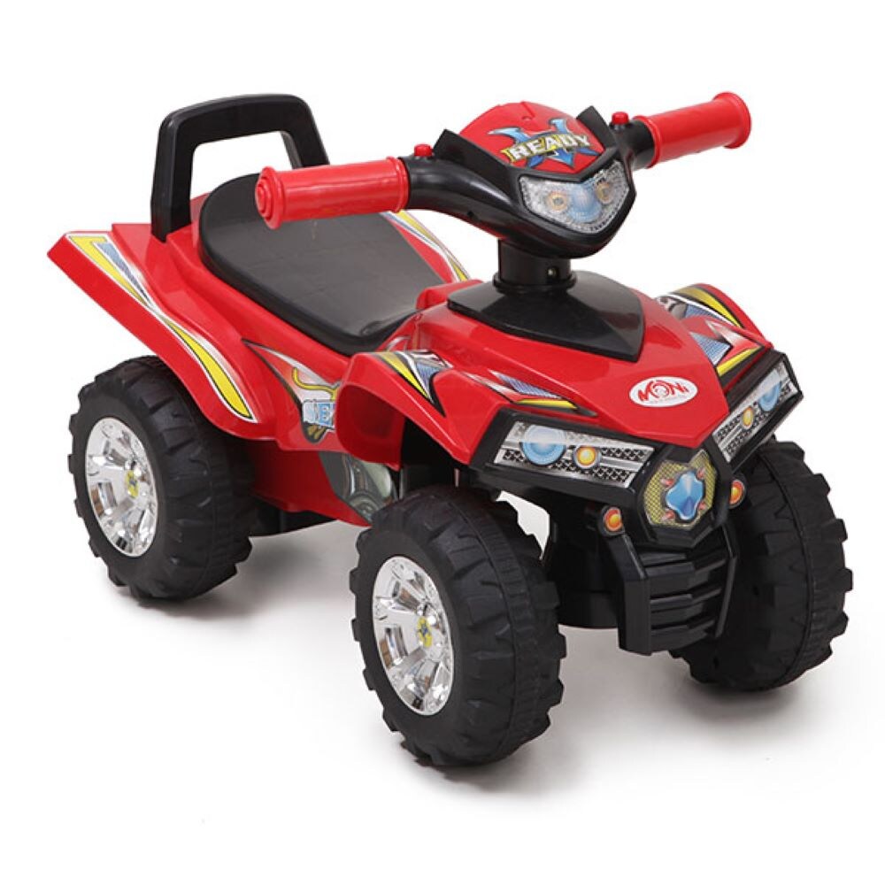 Rutschauto ATV 551 ab 1 Jahr mit Musikfunktion, Hupe, Quad Design schwarz/rot | 03800146241704