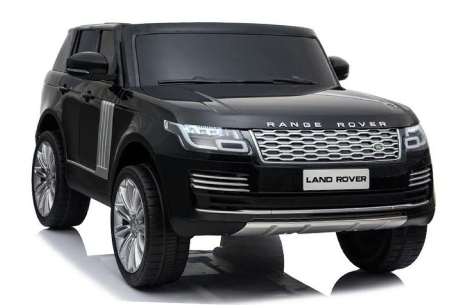 ES-Toys Kinder Elektroauto Land Rover Range Rover EVA-Reifen Allradantrieb schwarz - Bild 1