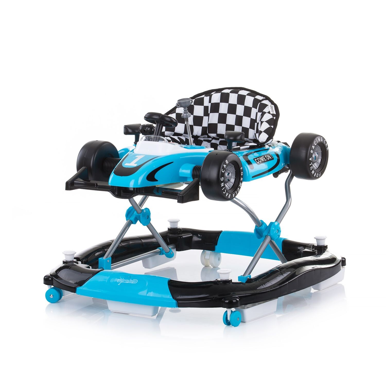 Chipolino Lauflernwagen 4 in 1 Racer, verstellbar, Wippe, Activitycenter blau
