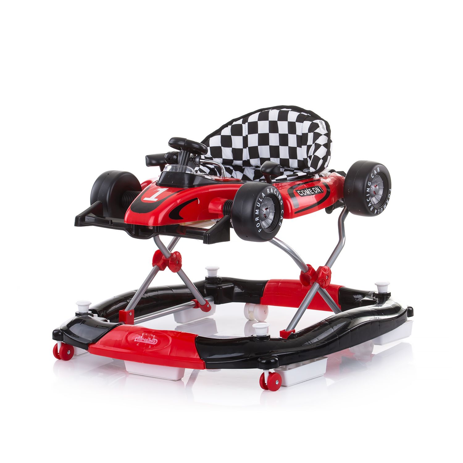 Chipolino Lauflernwagen 4 in 1 Racer, verstellbar, Wippe, Activitycenter rot - Bild 1