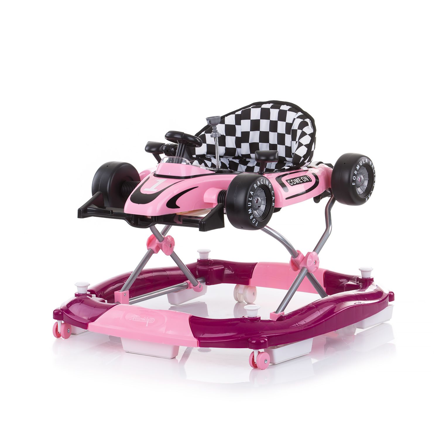 Chipolino Lauflernwagen 4 in 1 Racer, verstellbar, Wippe, Activitycenter pink - Bild 1