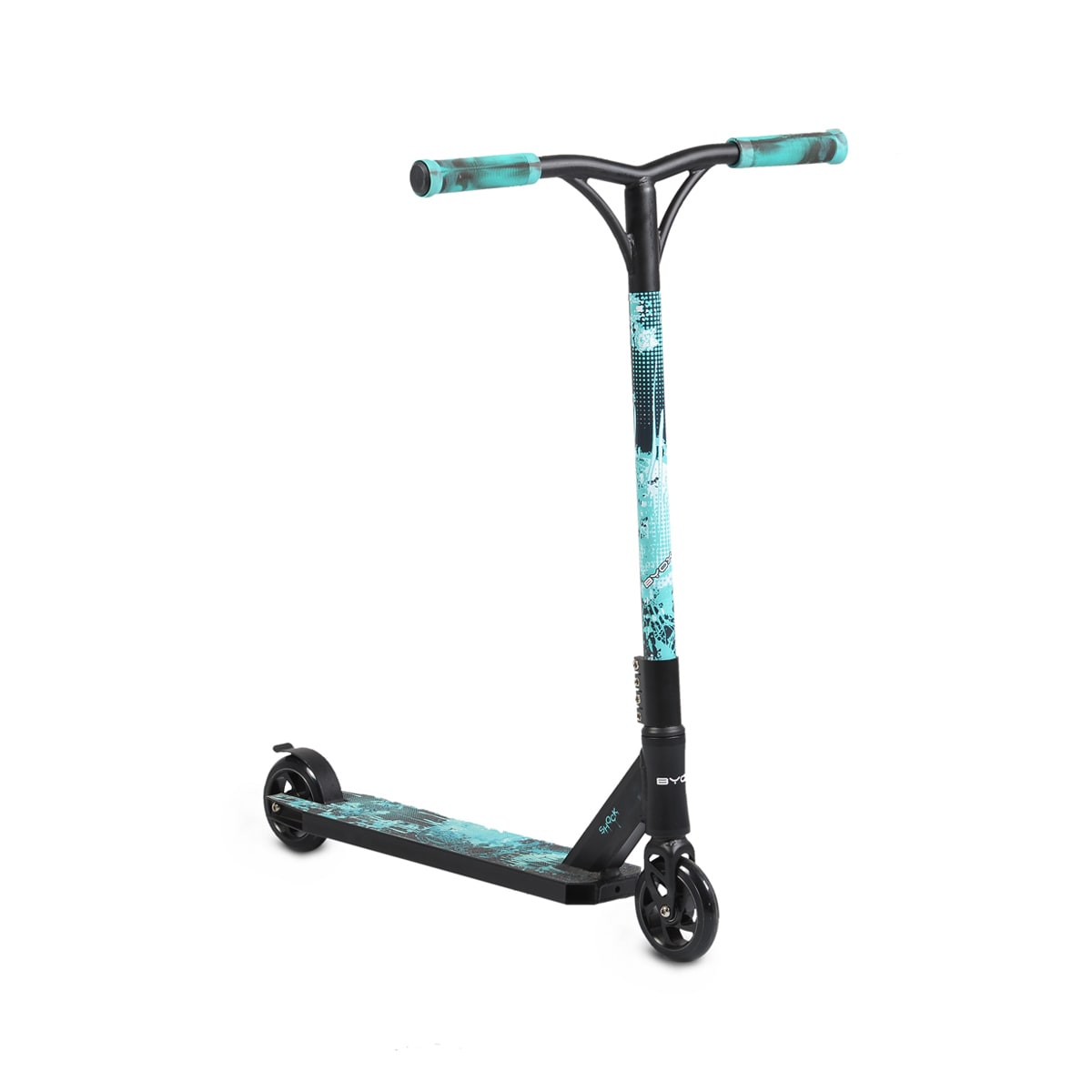 Byox Kinderroller Shock Aluminium PU R&auml;der, ABEC-9, Hinterradbremse, Sto&szlig;d&auml;mpfer blau - Bild 1