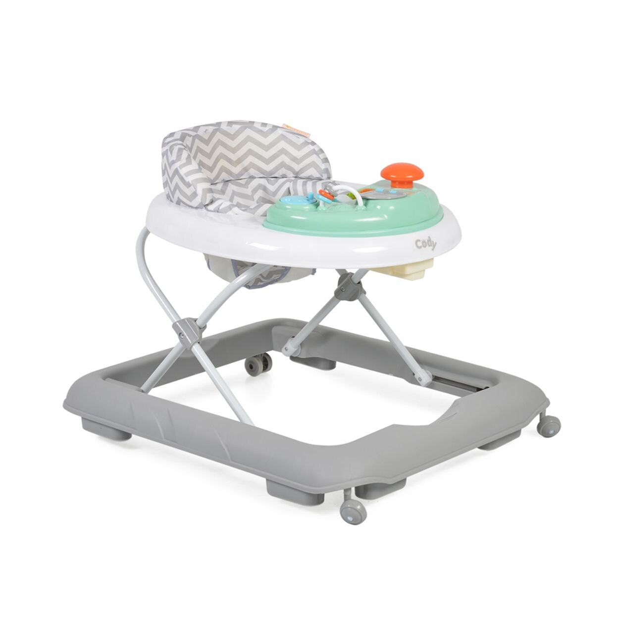 Cangaroo Lauflernhilfe Cody höhenverstellbar Musikfunktion Spielcenter Stopper grau