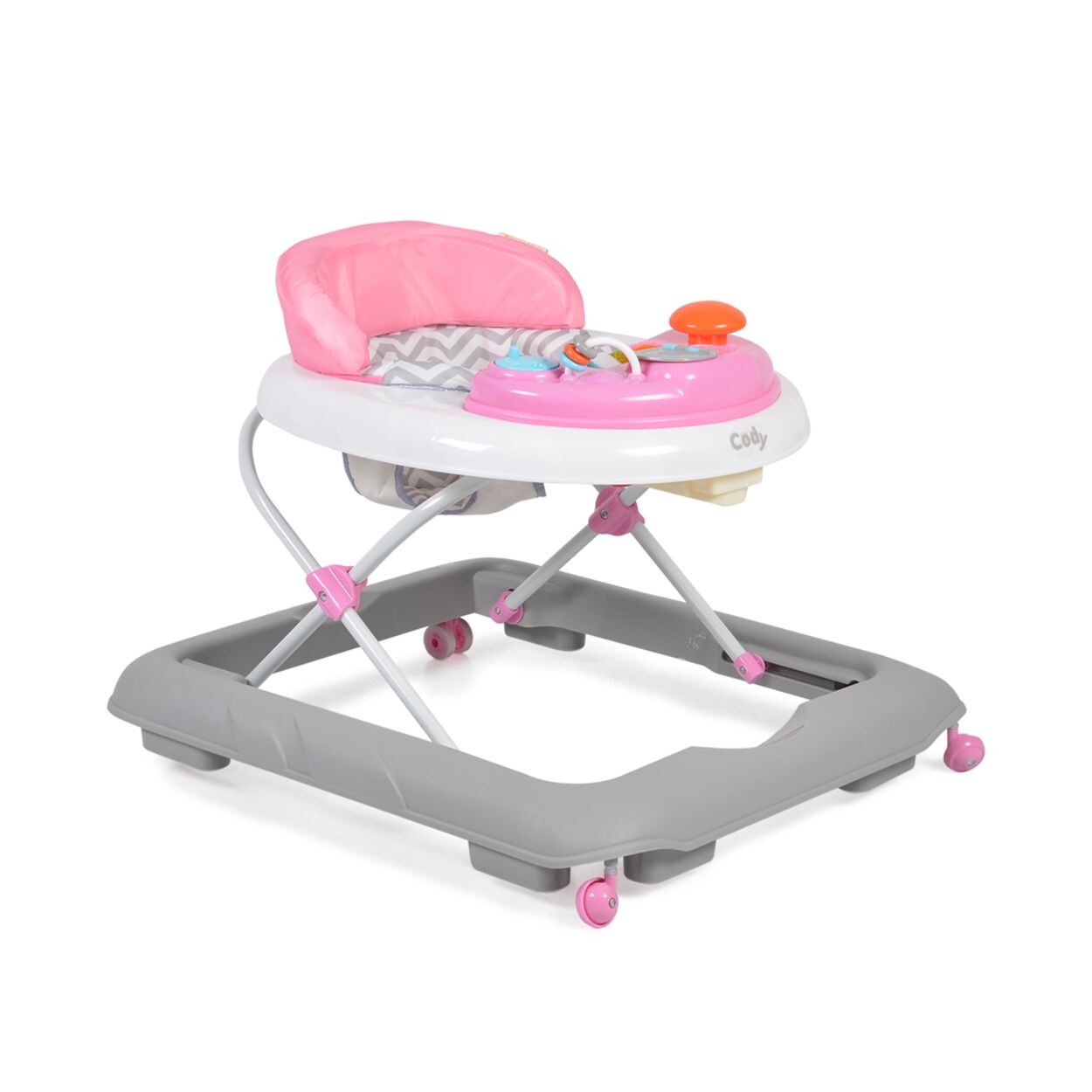 Cangaroo Lauflernhilfe Cody höhenverstellbar Musikfunktion Spielcenter Stopper rosa