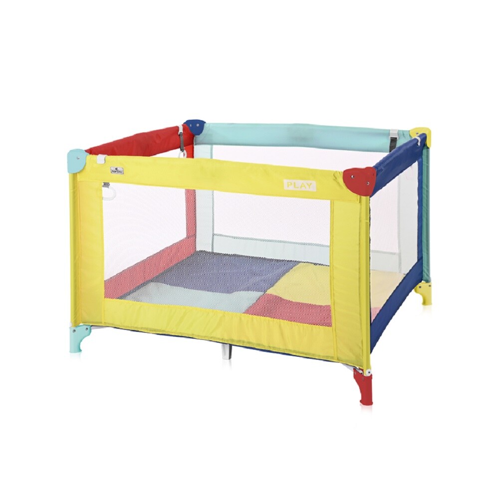 Lorelli Reiselaufstall PLAY, Laufstall klappbar mit Spieldecke, Tragetasche bunt - Bild 1