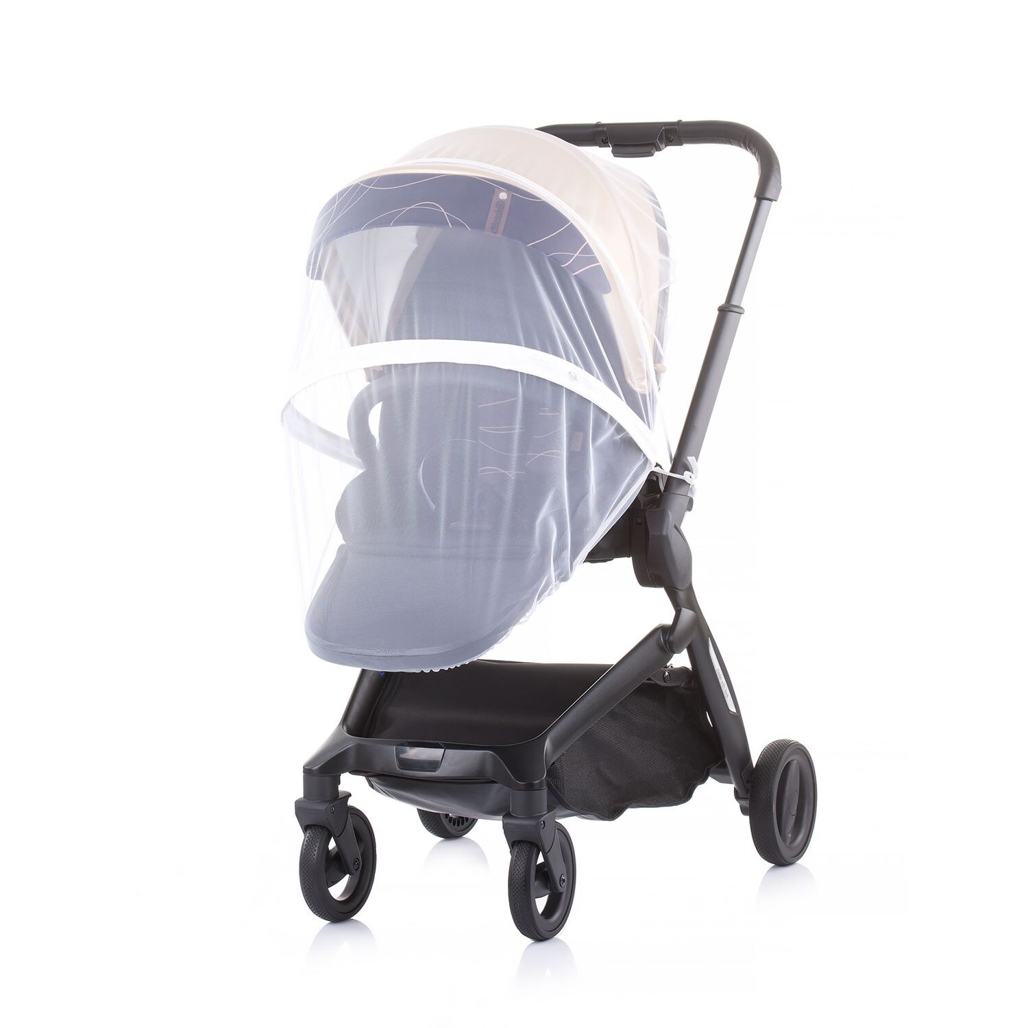 Chipolino Moskitonetz Lux, Insektenschutz, Kinderwagen, Buggy, Reißverschluss weiß