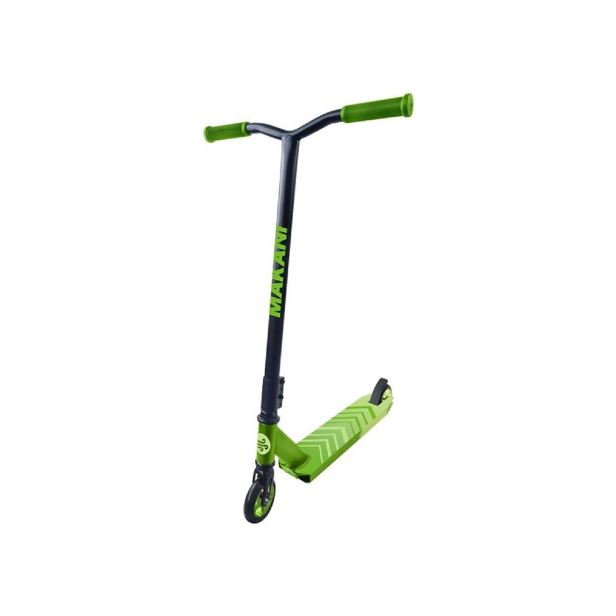 Makani Scooter Syrius, PU-Räder, Griff aus verstärktem Stahl, Hinterradbremse grün | 03801006011086