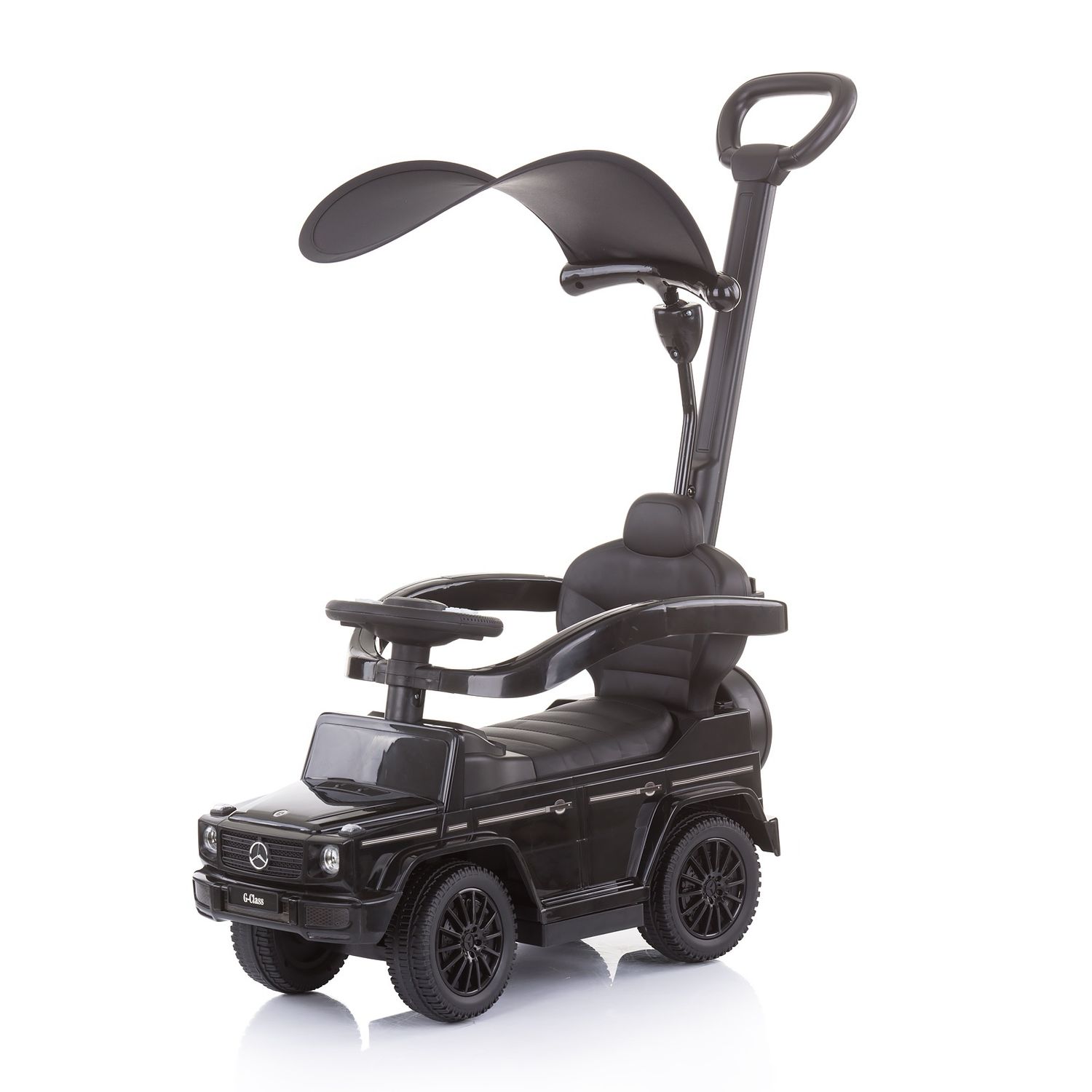 Chipolino Rutscher Mercedes Benz G350d 2 in 1 Schubstange Dach, Trittstufe schwarz - Bild 1