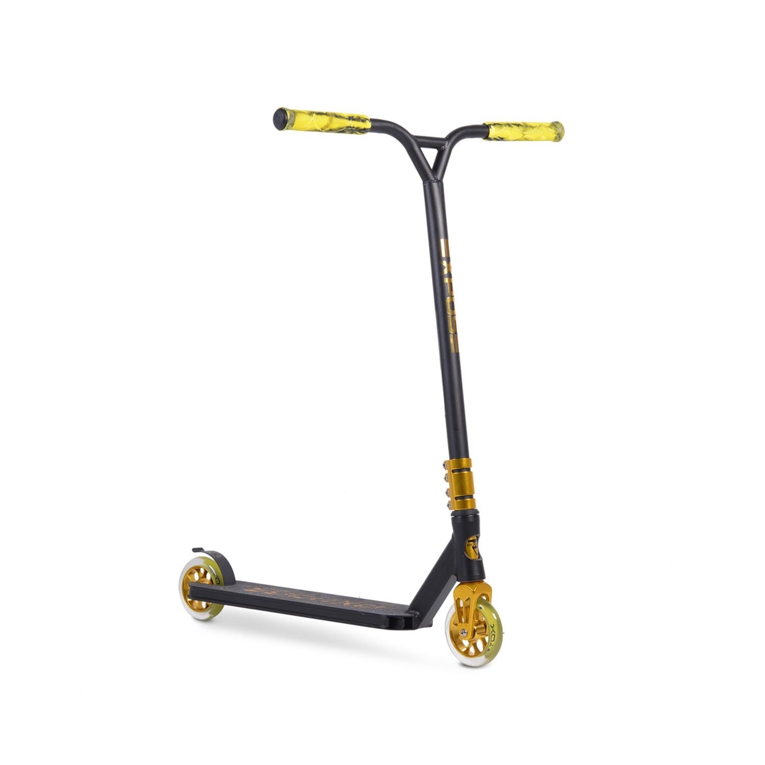 Byox Scooter Stunt Expose, ABEC-9 Lager, PU-R&auml;der, ab 10 Jahren, aus Aluminium gelb - Bild 1